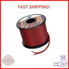 18 awg Silicone Electrical Wire 2 Conductor Parallel Wire line 60ft [Black 30ft 