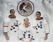 APOLLO 15 CREW PORTRAIT - SCOTT, WORDEN, IRWIN - 8X10 NASA PHOTO (EP-229)