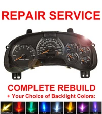2002-2009 Chevy Trailblazer Speedometer Instrument Gauge Cluster Panel REPAIR