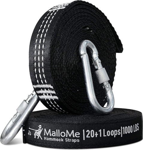 Camping Hammock Straps - 12ft Heavy Duty, Perfect for Trees & Outdoor Use - Picture 7 of 10