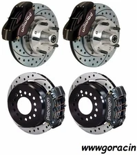 Complete DISC BRAKE KIT,1967-69 CHEVY CAMARO,11"Drilled Rotors,4 Piston Calipers