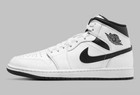 Nike Air Jordan 1 Mid Shoes White Black DQ8426-132 Men's Multi Size