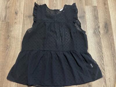 Moa Moa Tank Top, Women's Size Large, Black, See Through,  Sleeveless