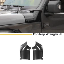 For Jeep Wrangler JL JT 2018-23 Carbon Hood Cowl Body Armor Cover Corner Guards