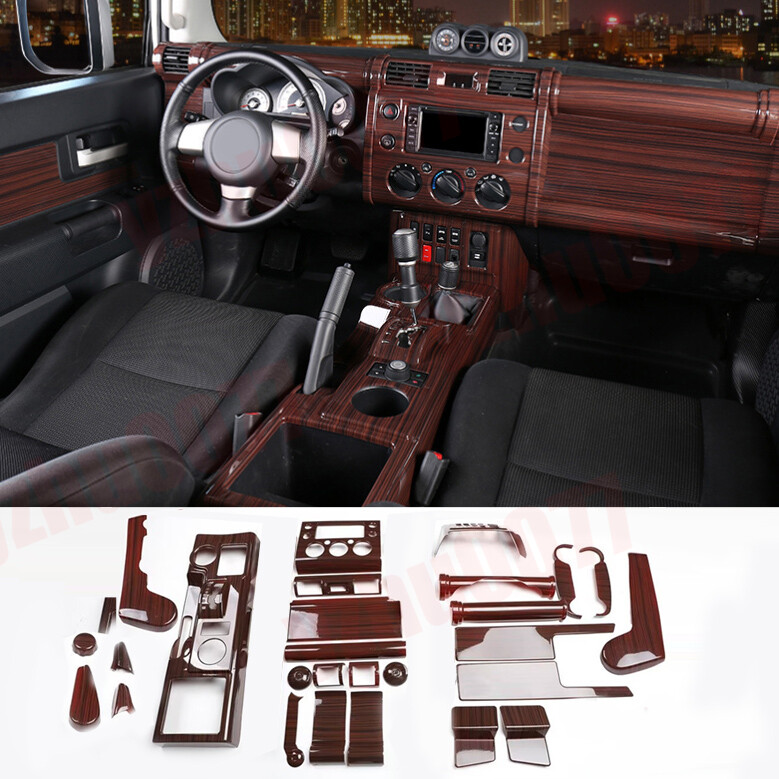 2007-2020 For Toyota FJ Cruiser Wood grain Look Interior Decor