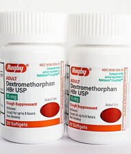 Robafen Cough Suppressant - 15 mg - 20 Softgels (2 Pack) - Exp Date 05-2026