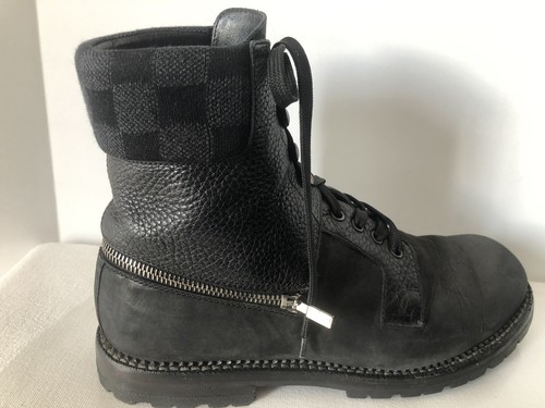 Louis Vuitton DAMIER BOOTS Mens sz 5.5 