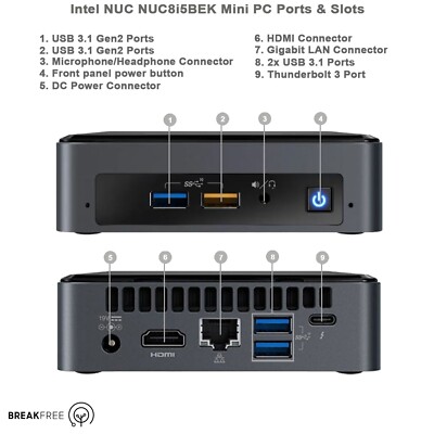 ミニPC Intel NUC8BEK i5-8259U 16GB 512GB SSD ミニPC Intel NUC8BEK i5-8259U 16GB 512GB SSD Amazon.com