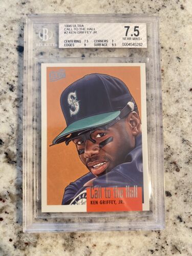 BGS 7.5 NEAR MINT 1996 ULTRA CALL TO THE HALL KEN GRIFFEY JR #2 - Picture 1 of 2