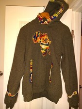 African Hoodie Size Medium