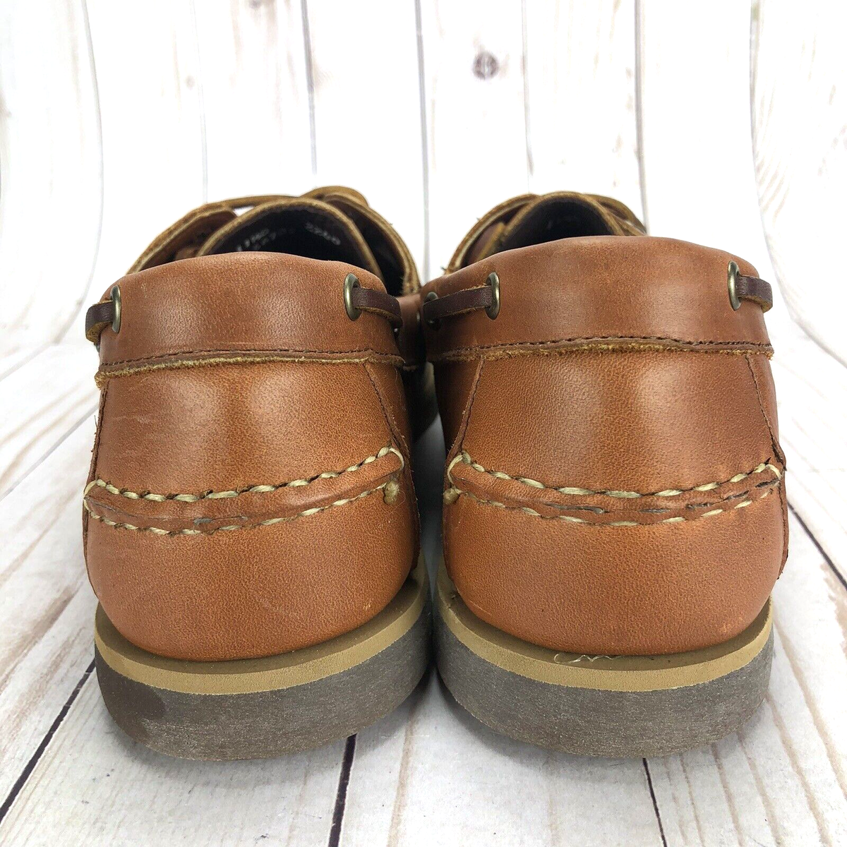 Allen Edmonds Force 10 Deck Boat Casual Shoes 2 Eye Brown 