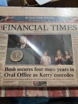 FINANCIAL TIMES 11/4/04 BUSH WINS