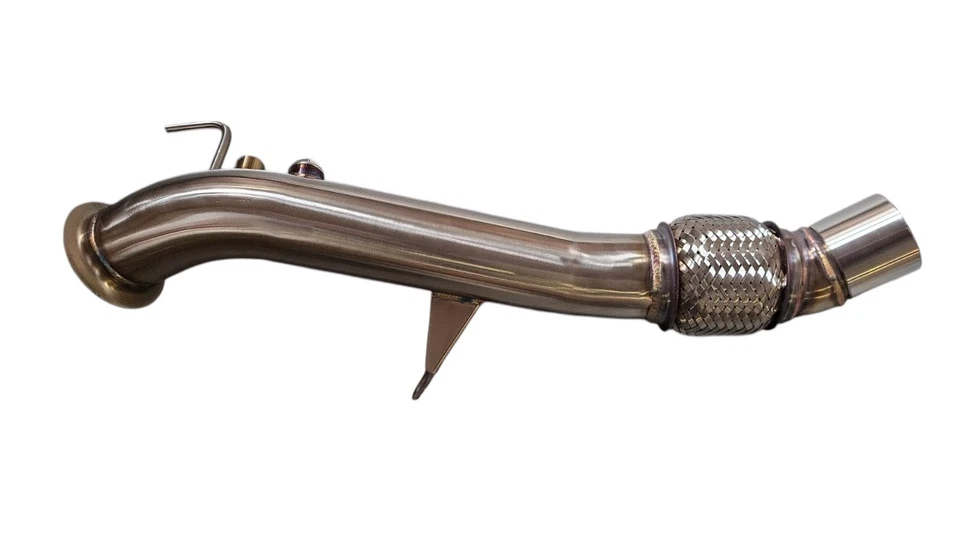 DOWNPIPE INOX BMW E87 118d 120d E90 E91 318d 320d M47N2 122PS 163PS EURO 3 4 - Immagine 2 di 2