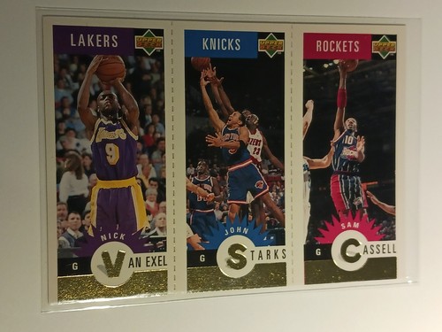 1996-97 UD Collector's Choice Nick Van Exel/Starks/Cassell Mini-Cards GOLD M40