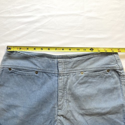 Vintage 90s Covington Corduroy Pants City Blue Girls Plus size 14.5 31x28 Flares - Picture 4 of 10