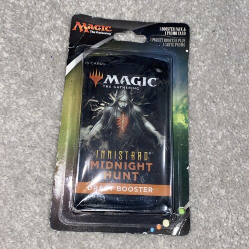 Magic: The Gathering Innistrad Midnight Hunt Sleeved Draft Booster +1 Promo