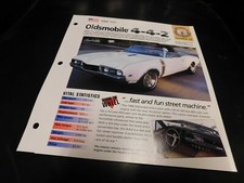 1968 Oldsmobile 4-4-2 442 Spec Sheet Brochure Photo Poster 1968 Oldsmobile 4-4-2 442 Spec Sheet Brochure Photo Poster