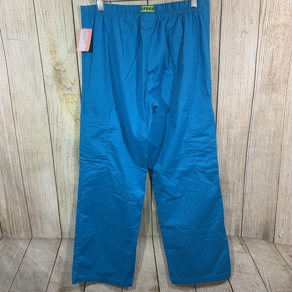 Pantalones Médicos Carga Crocs Ropa Médica Para Mujer Nuevos con Etiquetas Talla S Azul Turquesa Foto 4 de 4