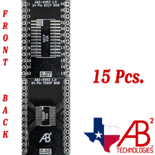 SOIC24 TSSOP24 Black PCB Adapter Boards for SMD to DIP Panel of 15