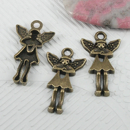 16pcs antiqued bronze color angel design charms EF0613 - Image 1 of 1