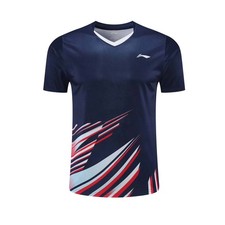 Li Ning Table Tennis Badminton T-shirt Men's Sports Short Sleeve Tee Top 122501