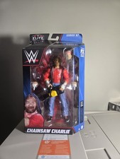 WWE Elite Action Figures, Chainsaw Charlie Figure with Accessories, Collectible