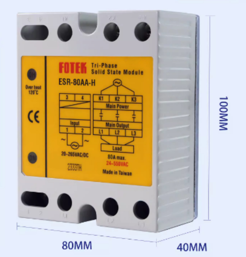 Fotek ESR-80AA-H ESR80AAH Solid State Module 24-550VAC 80A Brand