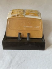Petite Rolodex Card File Vintage Flip Address Area Code List Retro Made in USA