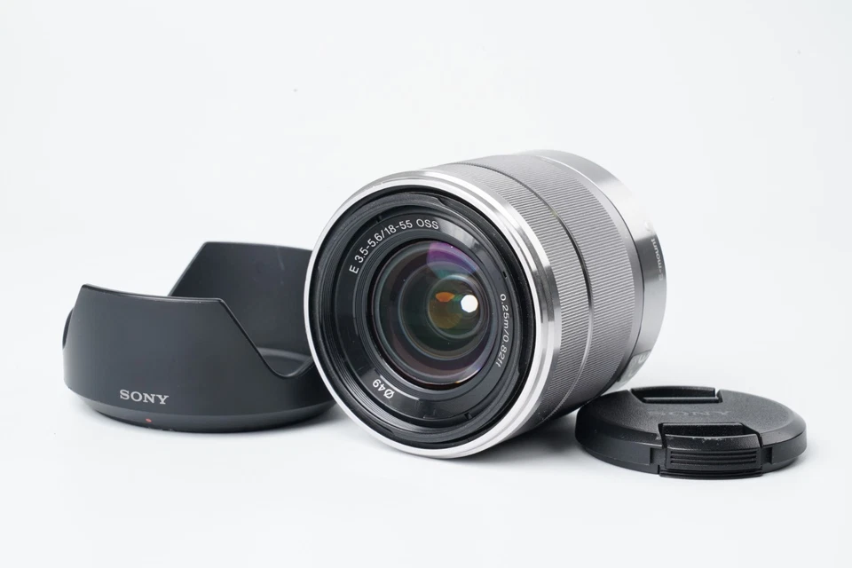 [Exc+++] SONY SEL1855 18-55mm f/3.5-5.6 OSS E-Mount Lens Silver #3028A - image 2 of 4