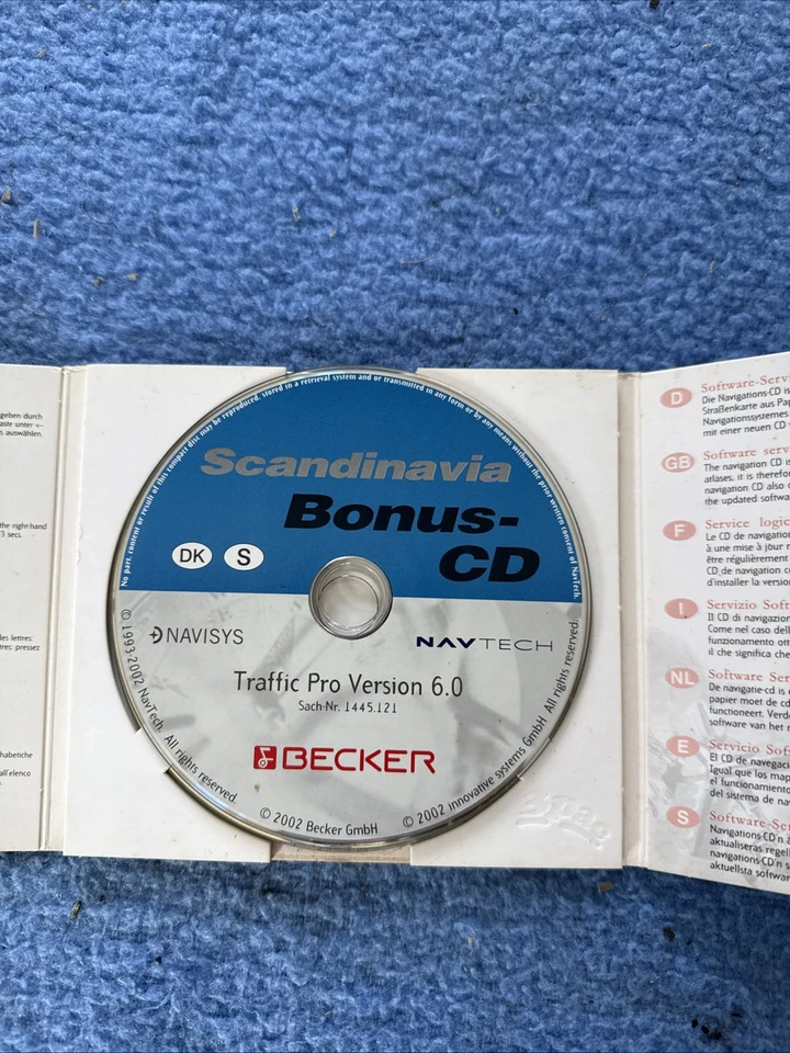 CD Navigation BECKER Traffic Pro & DTM Scandinavia Version 6.0 - Bild 2 von 4