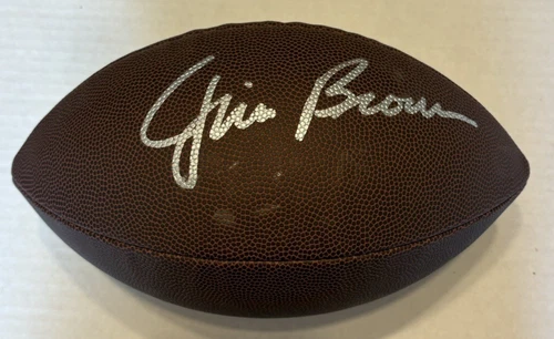 Jim Brown SIGNED Autographed Football COA 3010894 AUTO