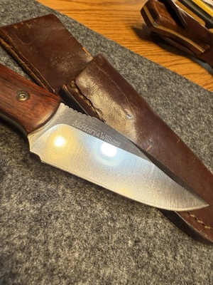 #ad Benchmade 180 Outbounder Knife 440C McHenry amp; Williams Fixed Blade Rosewood USA $185.00