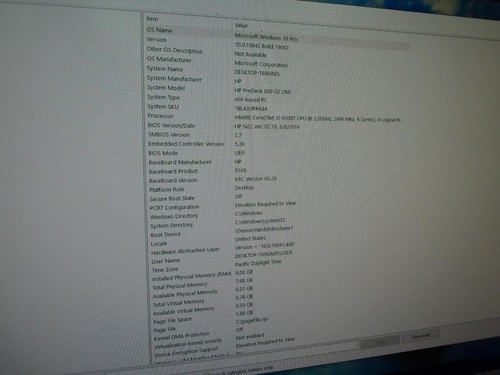 HP ProDesk 600 G2 DM Core i5-6500T 2.50GHz 8GB 512GB SSD W10 Mini PC (A9014) - Picture 2 of 9