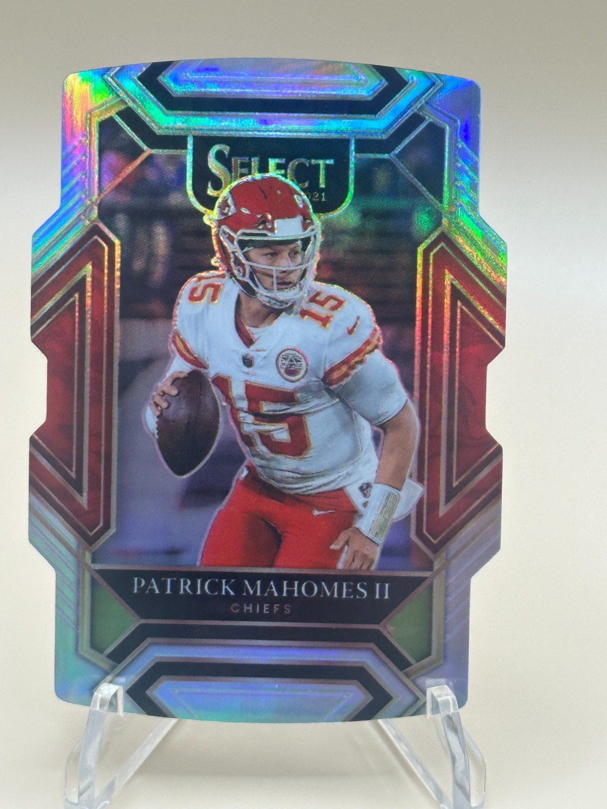 2021 Panini Select - Club Level Patrick Mahomes II #202 Silver Prizm Die-Cut