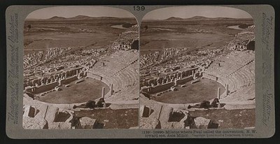 Miletus where Paul called the convention; N.W. toward sea, Asia Minor