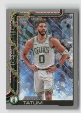 Jayson Tatum #H1 2025-26 Topps Holiday Silver Glitter Celtics Read