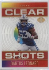 2021 Panini Illusions Clear Shots Red 110/149 Shaquille Leonard Darius #CS-5 0c2