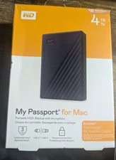 Western Digital My Passport 4TB,External (WDBA2F0040BBLWESN) Hard Drive