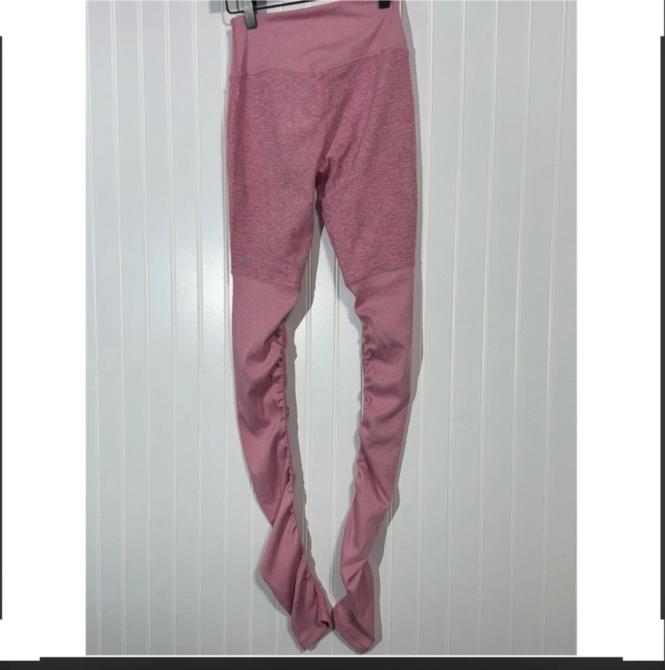 Leggings ALO Yoga S Diosa Estribo Rosa Brezo Acanalado Acanalado Acanalado Activo Foto 3 de 4