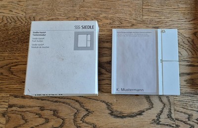 SSS SIEDLE Vario Tastenmodul TM 611-01W weiß
