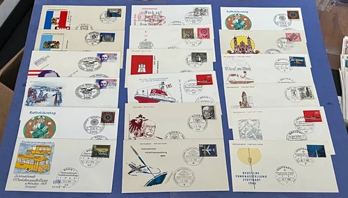 LOT x33 GERMANY FDC SEE 3 PHOTOS ! FIRST DAY COVERS CACHETS COLLECTION VF L@@K !