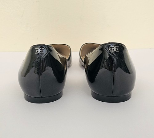 Sam Edelman Rodney Black Faux Leather Pointed Toe Flats Shoes, Sz 9 - Picture 4 of 7