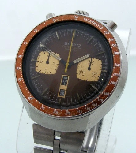 Vintage Seiko Bullhead ref.6138-0040, used running