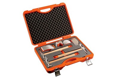 Power-Tec 92430 Aluminium Hammer & Dolly Set 7 Stck Panel Schlägen Legierung Reparatur Kit