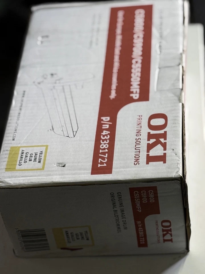 OKI C5800 / C5550 MFP Toner Cartridge – Genuine Replacement Yellow - Image 2 of 4