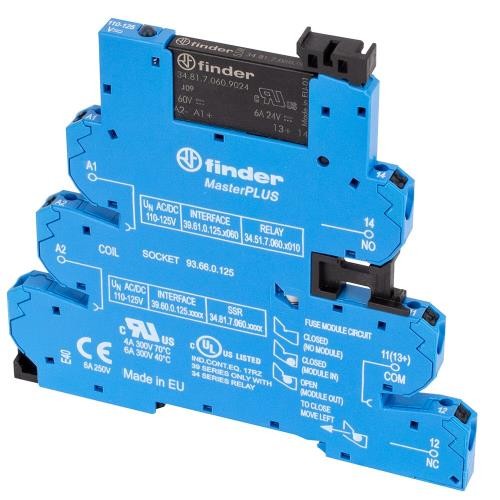1 PC Finder 39.60.0.125.9024, MasterPLUS SSR Push-in Interface Module, SPST - Picture 1 of 1