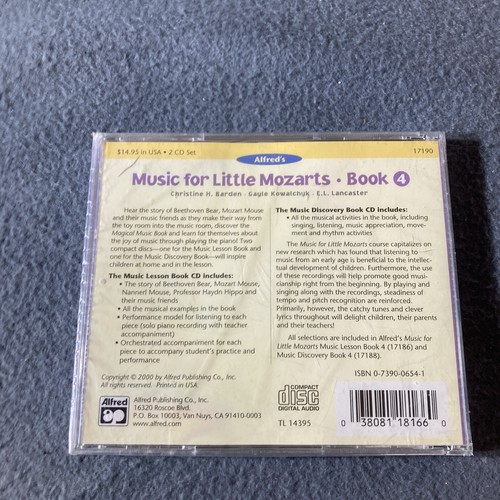 Music for Little Mozarts: Music Lesson and Discovery Book 4 New/Cracked Case - Picture 2 of 4
