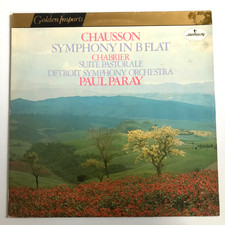 Paul Paray - Chauson Symphony B Flat - Chabrier Suite Pastorale Vinyl LP