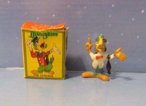 Disneykins Marx Hand Painted Toy Figurine 1961 Joe Carioca Tinykins With Box
