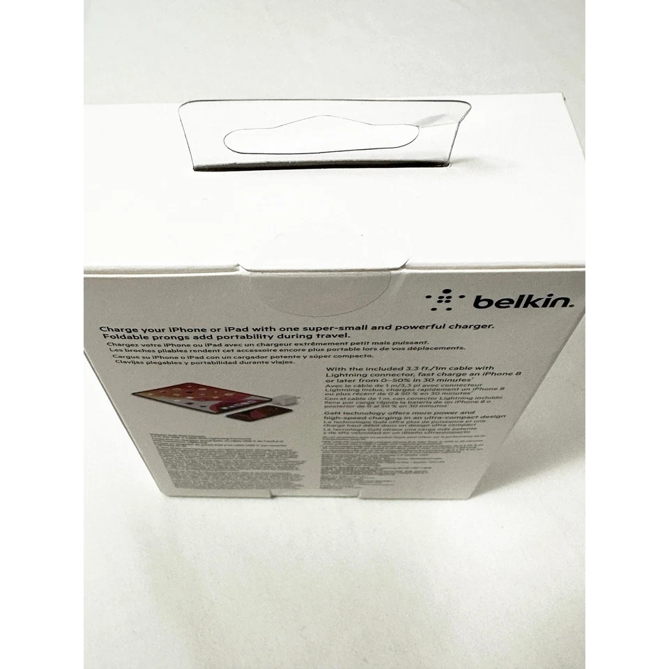 New Belkin Boost Charge 30W GaN Wall Charger USB C Cable Box Sealed - Image 3 of 4